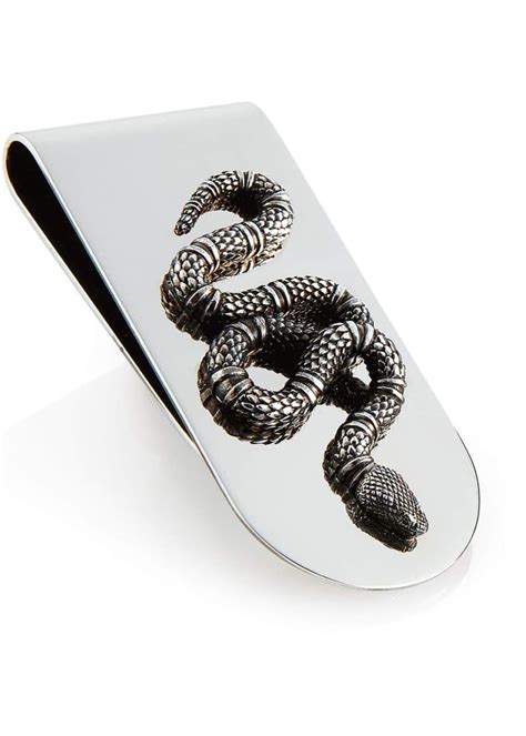 gucci money clip snake.